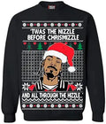 HipHop TWAS The Nizzle Before Chrismizzle Ugly Christmas Sweatshirt