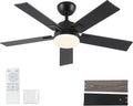 42 Inch Ceiling Fans with Lights and Remote - Quiet DC Motor