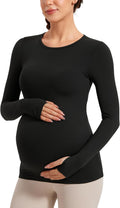 Womens Butterluxe Long Sleeve Maternity Top - Slim Fit Comfort