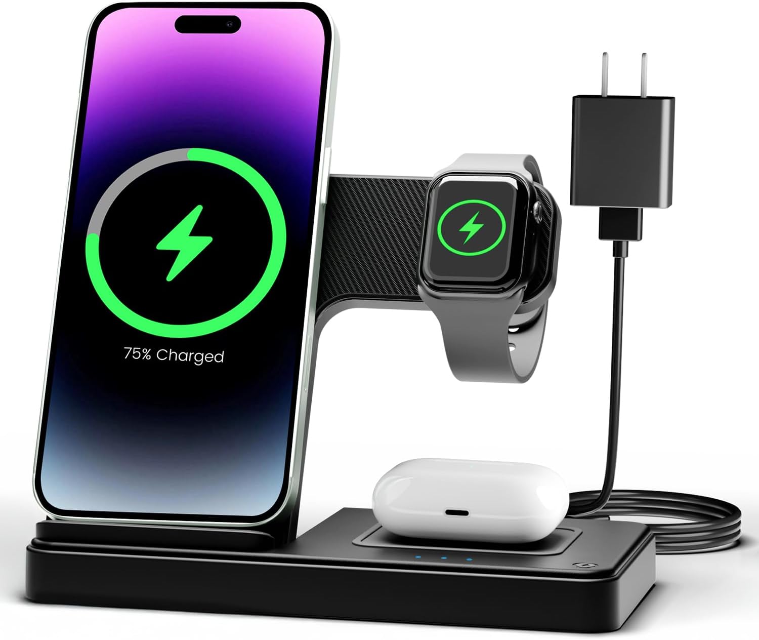 Ultimate 3-in-1 Wireless Charger for Apple: Charge Multiple Devices Fast!