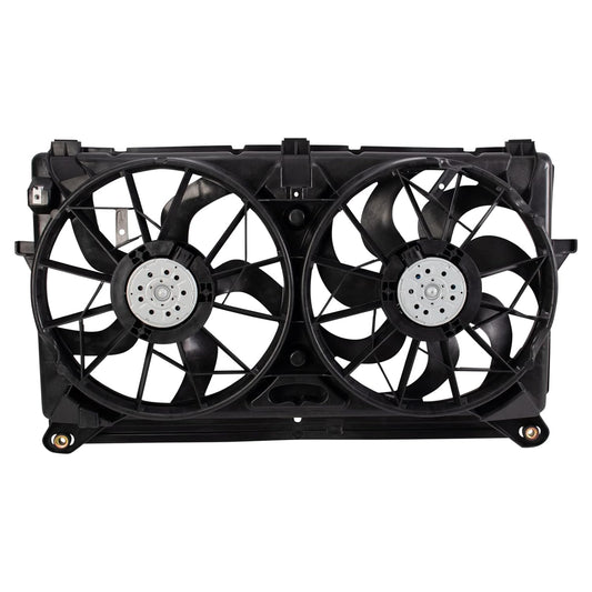 TRQ Radiator Dual Cooling Fan Assembly for 2005-2006 Chevrolet
