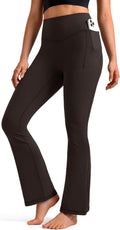Mini Flare Leggings for Women - High Waisted No Front Seam