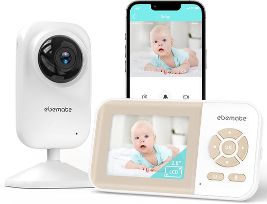 ebemate 2.8 LCD Video Baby Monitor: Clear Night Vision