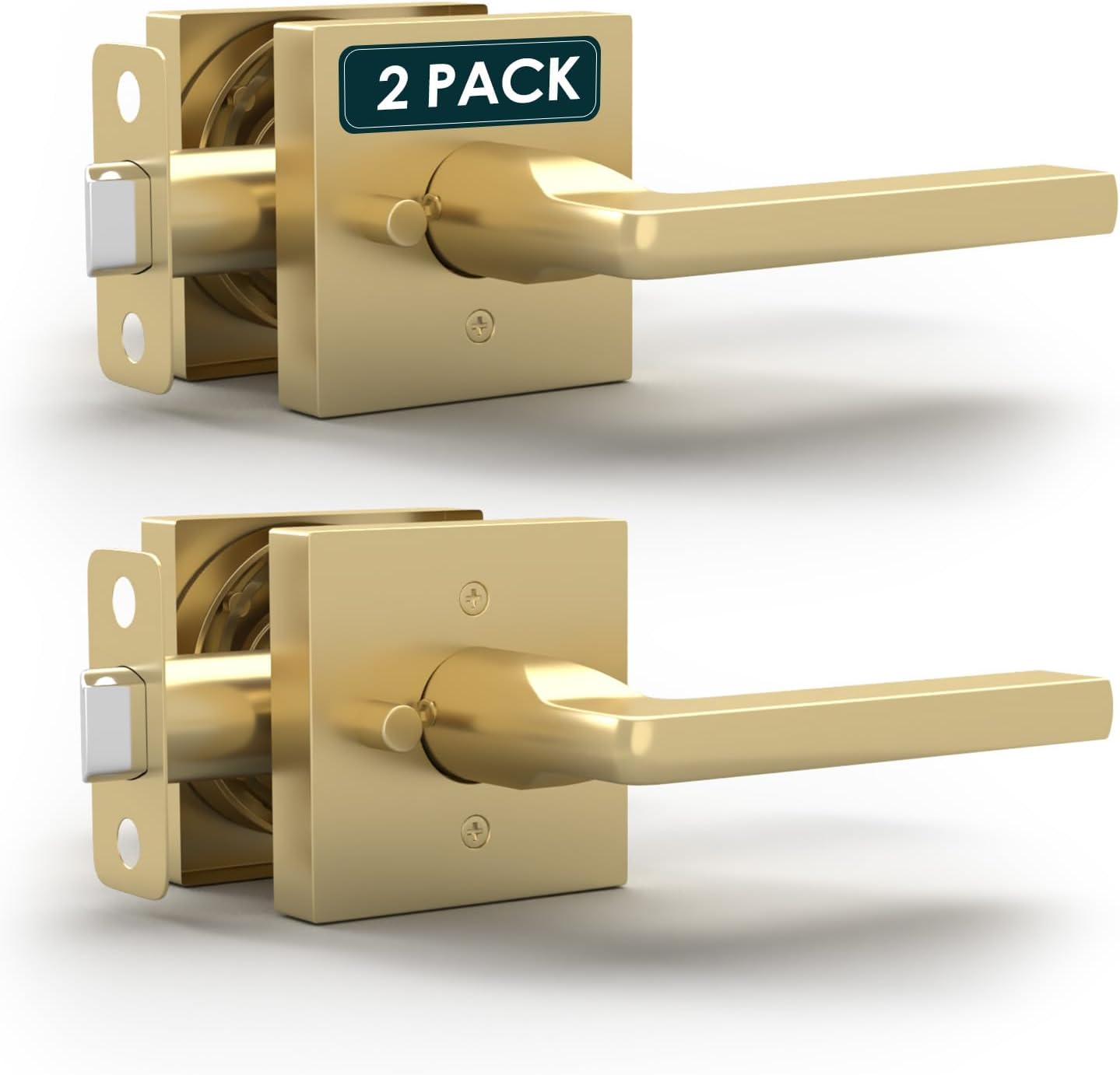 Mega Handles Prime Privacy Door Handle - Elegant Gold Finish