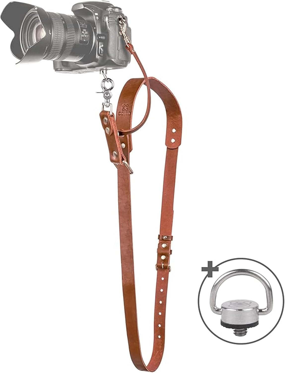 Leather Camera Strap for DSLR - Professional Quick Release Gear