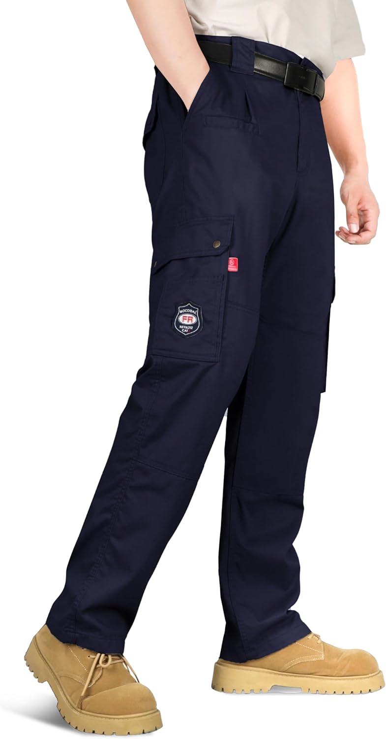 BOCOMAL FR Pants for Men Cargo Flame Resistant Utility Wear