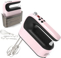 9-Speed Digital Hand Mixer Pink & Black - 400W Powerful Handheld