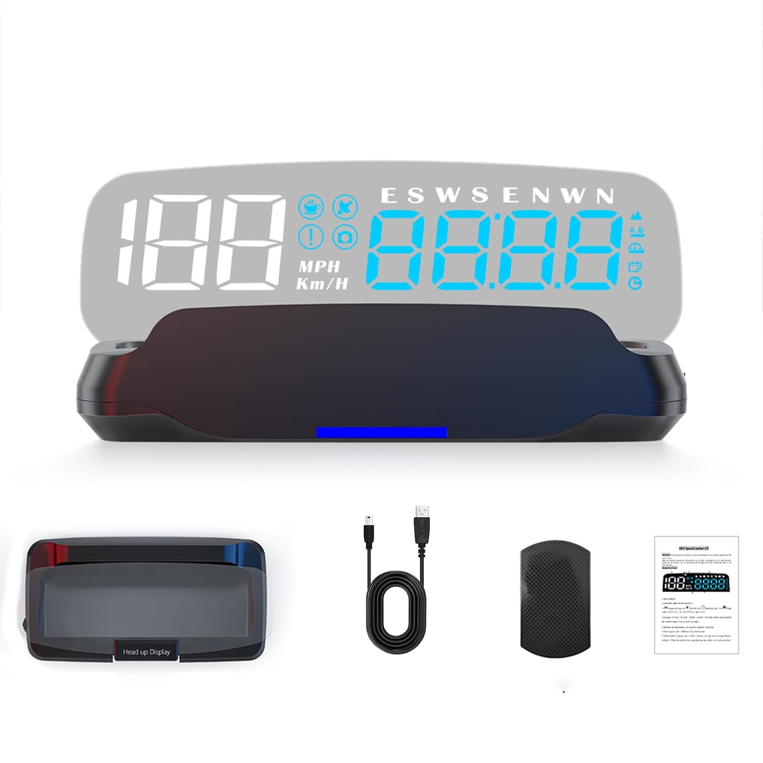 Heads Up Display for Cars - Moman HGPS Digital Speedometer