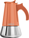 London Sip Stainless Steel Stovetop Espresso Maker Moka Pot - Copper