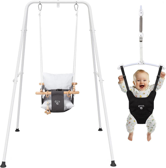 2-in-1 Baby Jumper & Swing - Versatile Toddler Swing Set