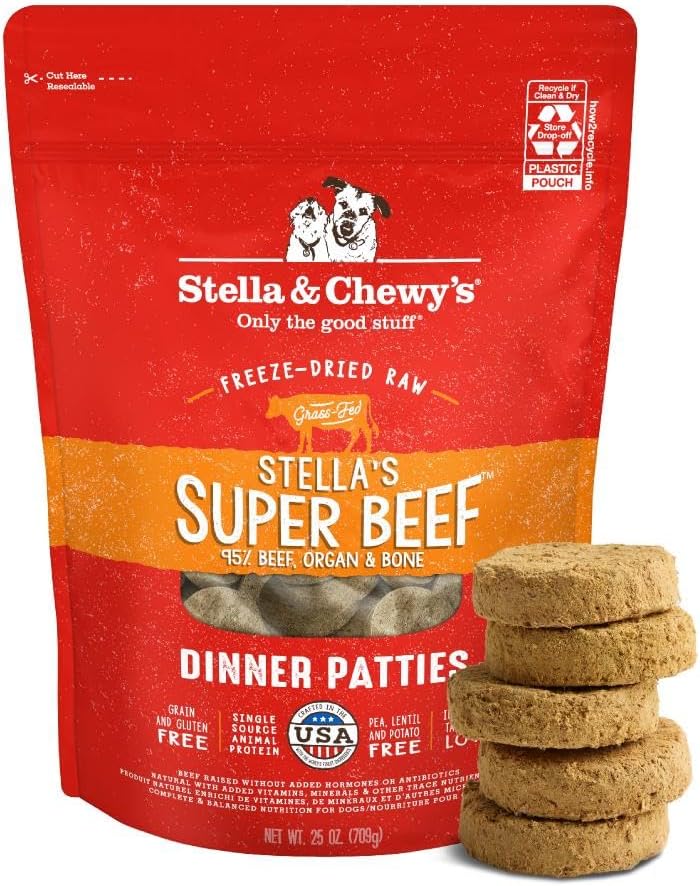 Stella & Chewy's Freeze-Dried Raw Dinner Patties for Dogs