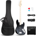 GLARRY GJazz Full Size 4 String Bass Guitar - Ready to Play