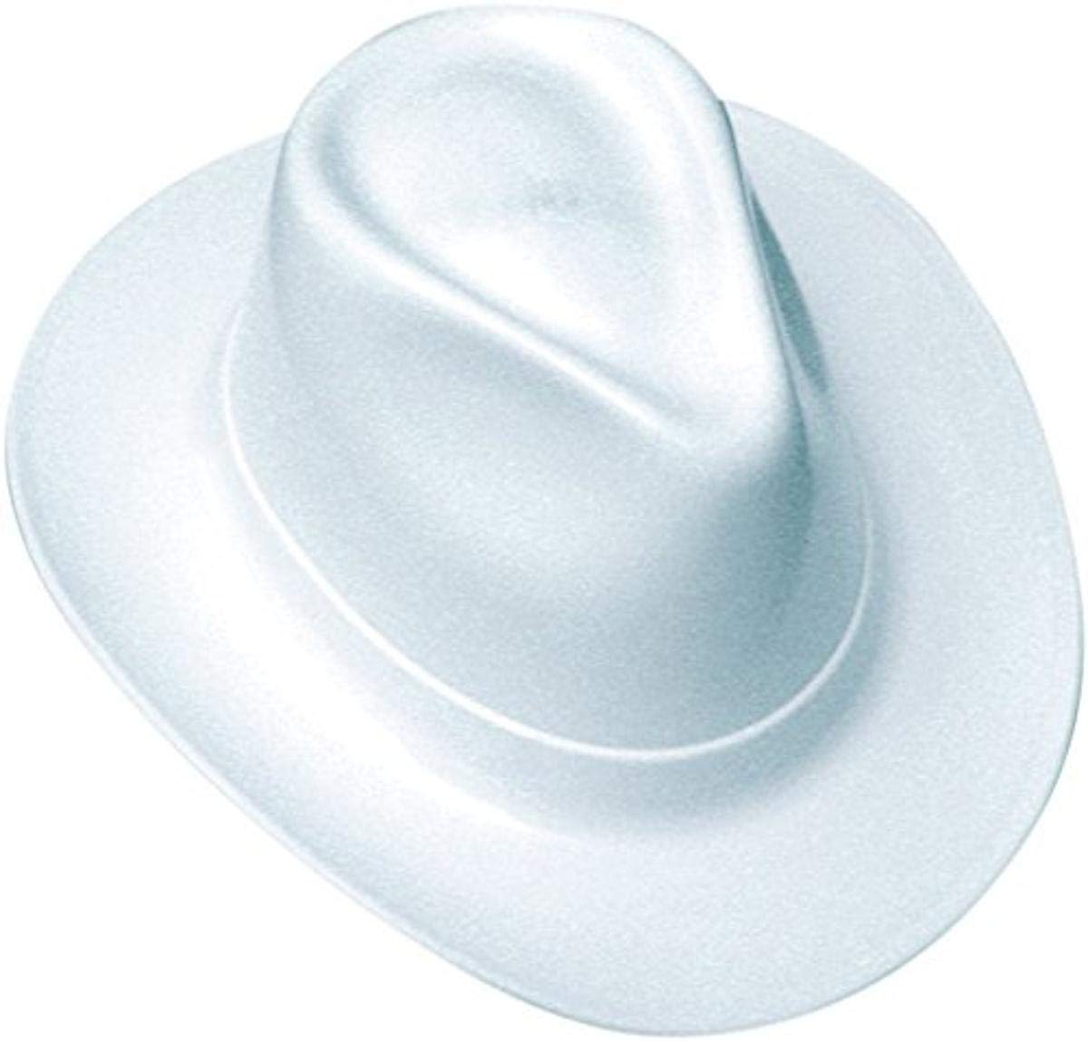 Cowboy Style Hard Hat with Wide Brim and Ratchet Suspension