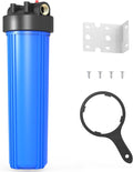 Whole House Water Filter Housing 20x4.5 in - Durable Blue Pre-Filter
