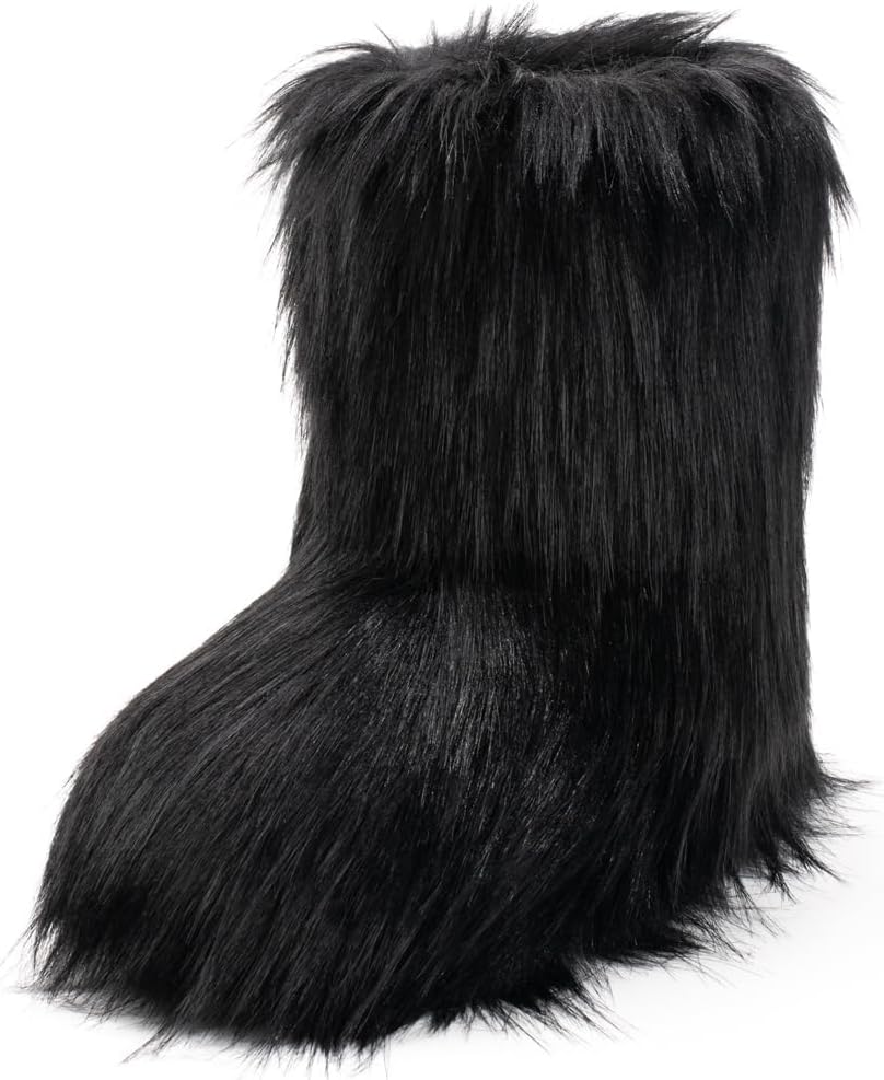 IXU Women's Faux Fur Boot - Stylish and Cozy Winter Footwear