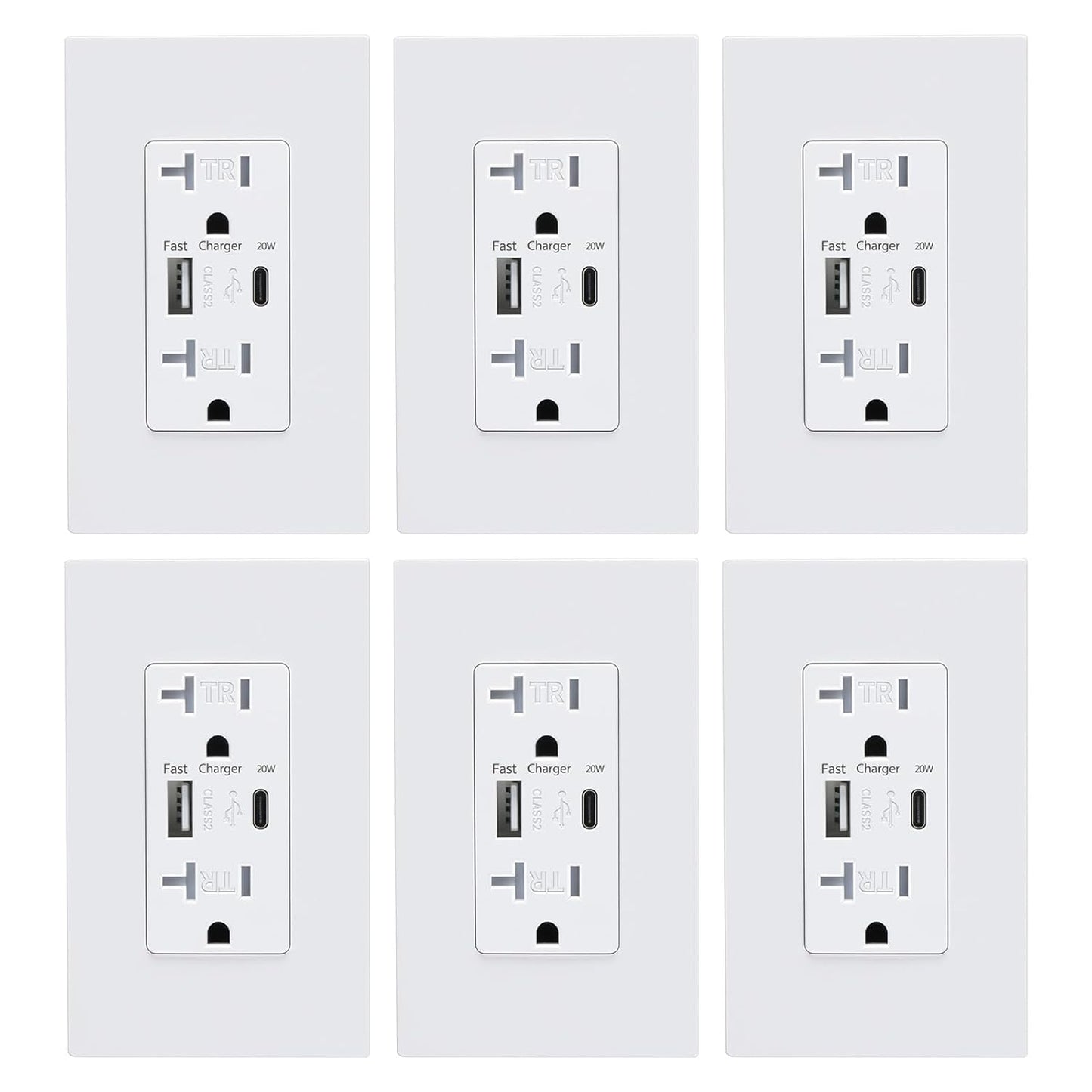 USB Wall Outlet with 4.2A Charging Ports for Fast Power