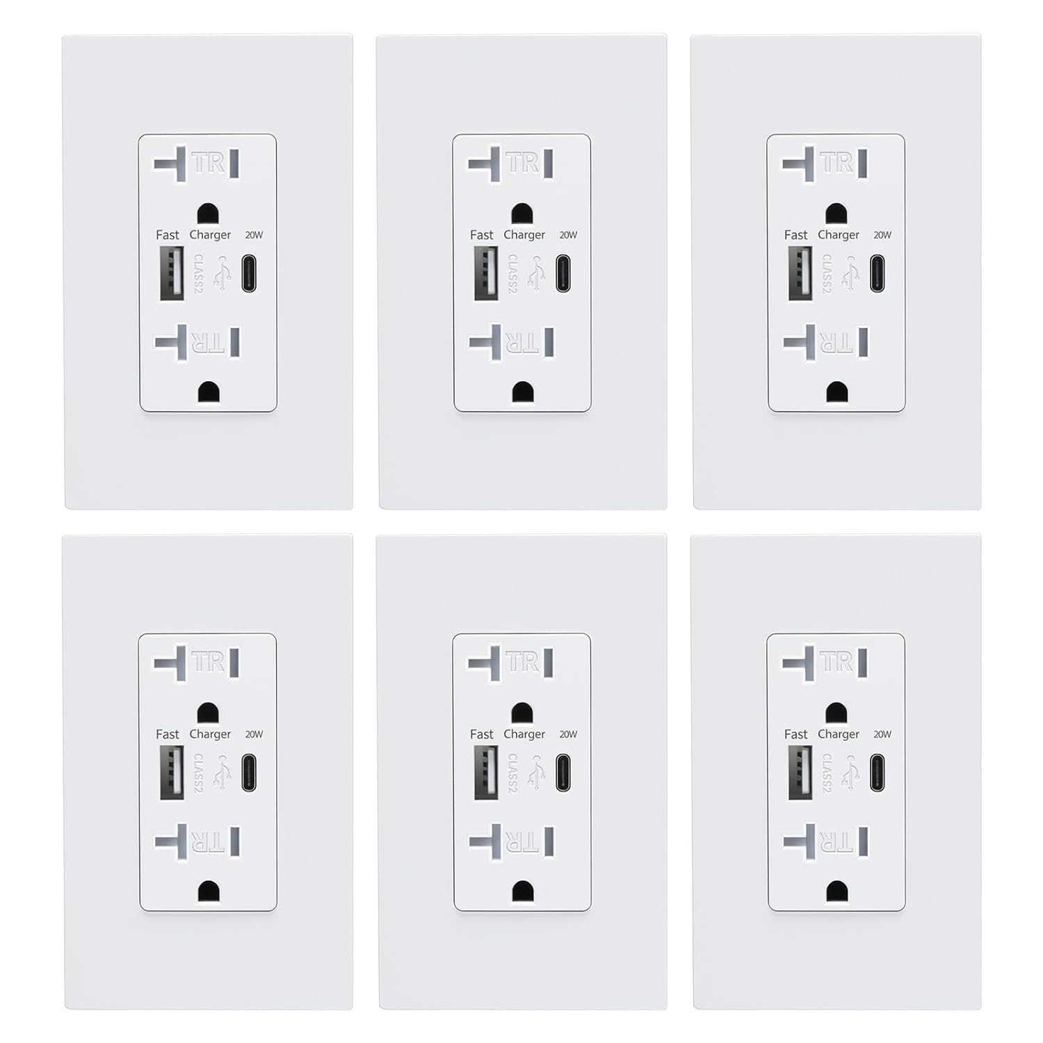 USB Wall Outlet with 4.2A Charging Ports for Fast Power