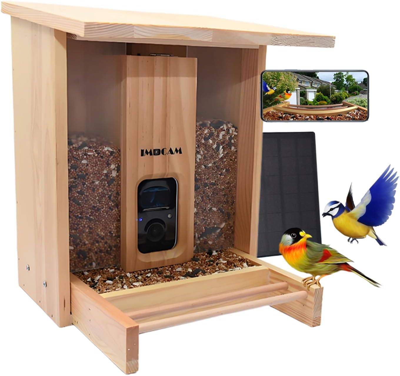 IMOCAM Smart Bird Feeder: Solar-Powered AI Camera