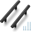 Cabinet Pulls 5 in T-Shaped Matte Black Handles - Durable Fit