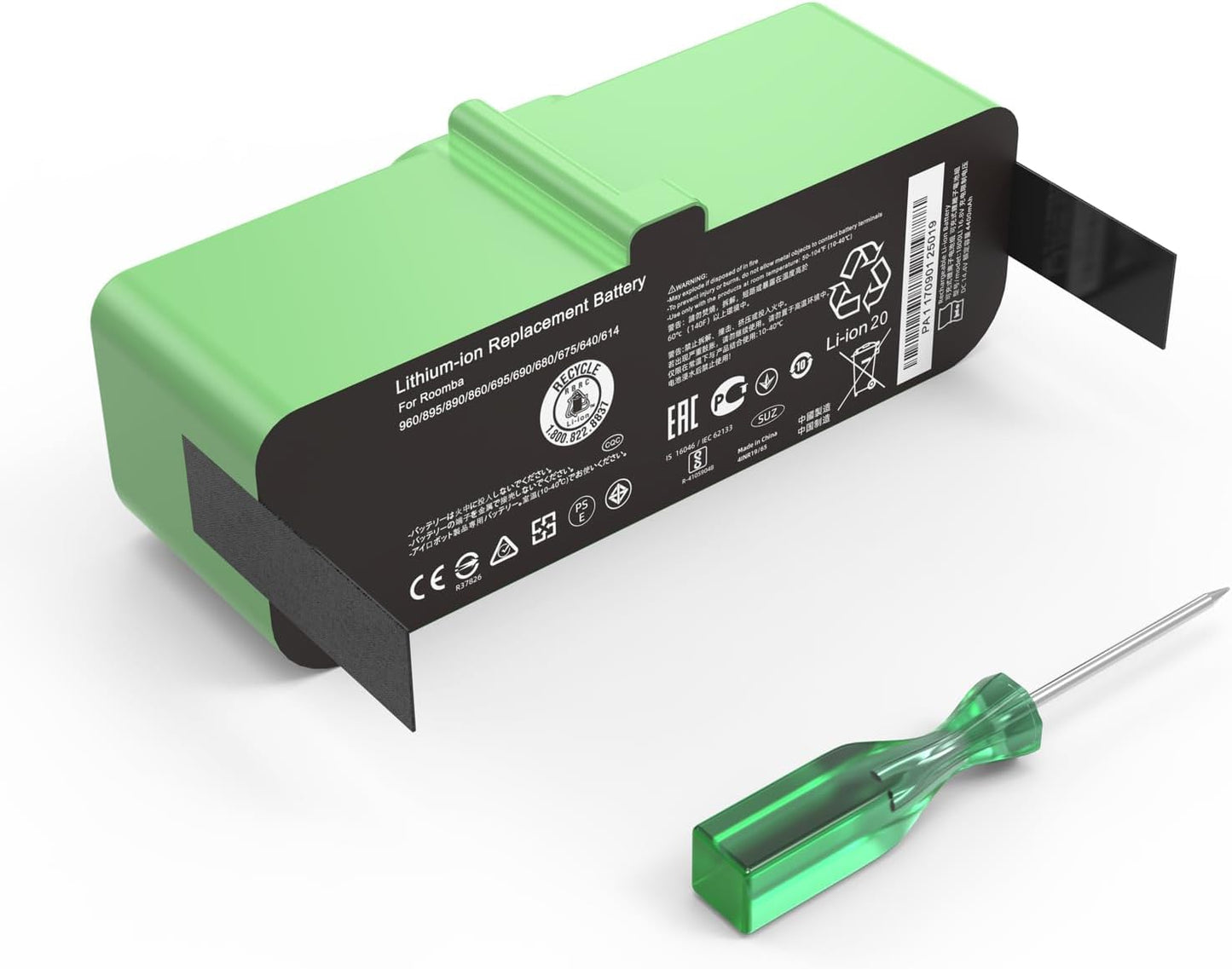 iRobot Li-ion Battery Replacement for Roomba 600 800 900 Series
