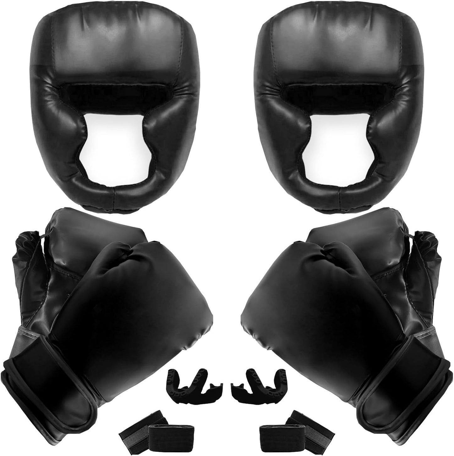 14 Pcs Boxing Set for Beginners with Gloves and Headgear