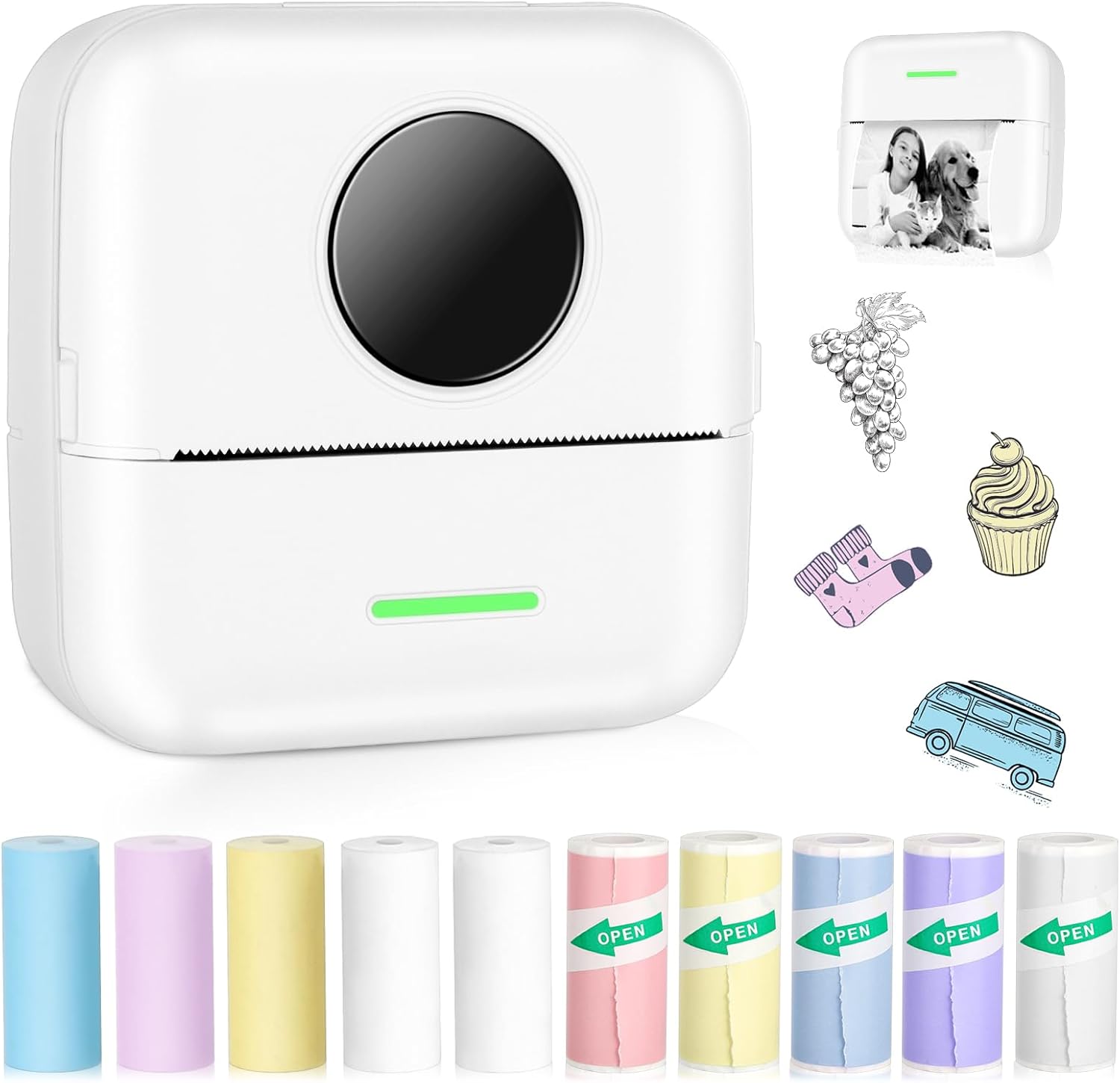 ST-CARE Mini Bluetooth Printer: Portable & Versatile