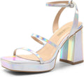 Platform Strappy Heels Open Toe Ankle Strap Square Party Sandals DREAM