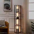 64ft Display Shelf with Lights - LED Floor Lamp Shelf