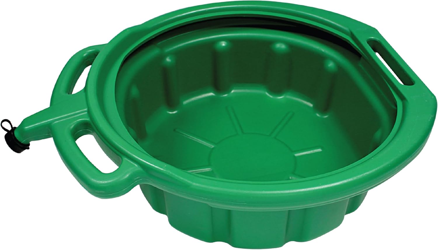 LUMAX Green 3.75 Gallon Plastic Oil Drain Pan for Easy Use