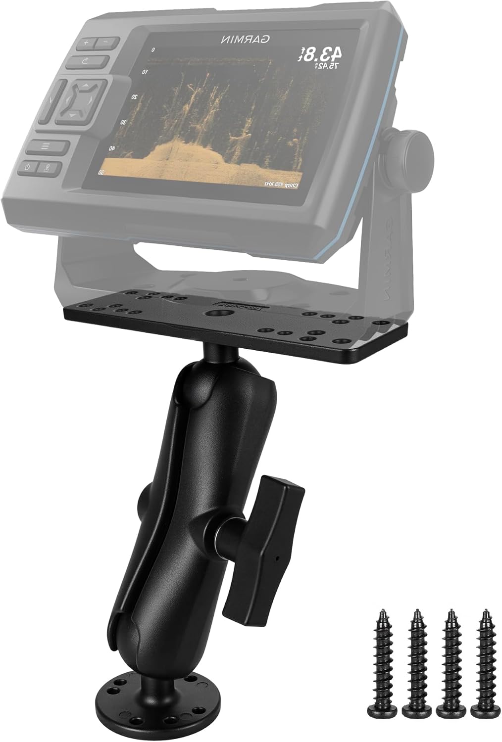 Fish Finder Mount with C Size 1.5 Ball for Marine Electronics