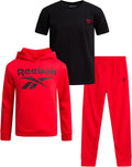 Boys 3-Piece Sweatsuit Set (Sizes 8-14) - Reebok Hoodie, Joggers & Tee