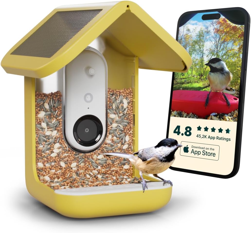Smart Bird Feeder with AI Camera & Solar Power