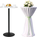 BORGEBY White Tall Bar Table: Space-Saving Elegance