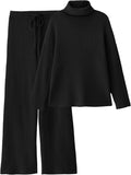 LILLUSORY Women's Cozy Knit Sweatsuit Set for All Seasons