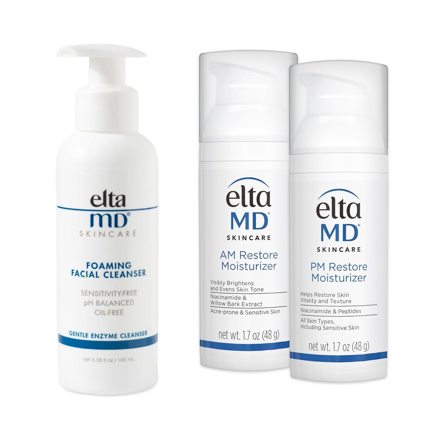 EltaMD AM & PM Moisturizer Facial Kit for Sensitive Skin