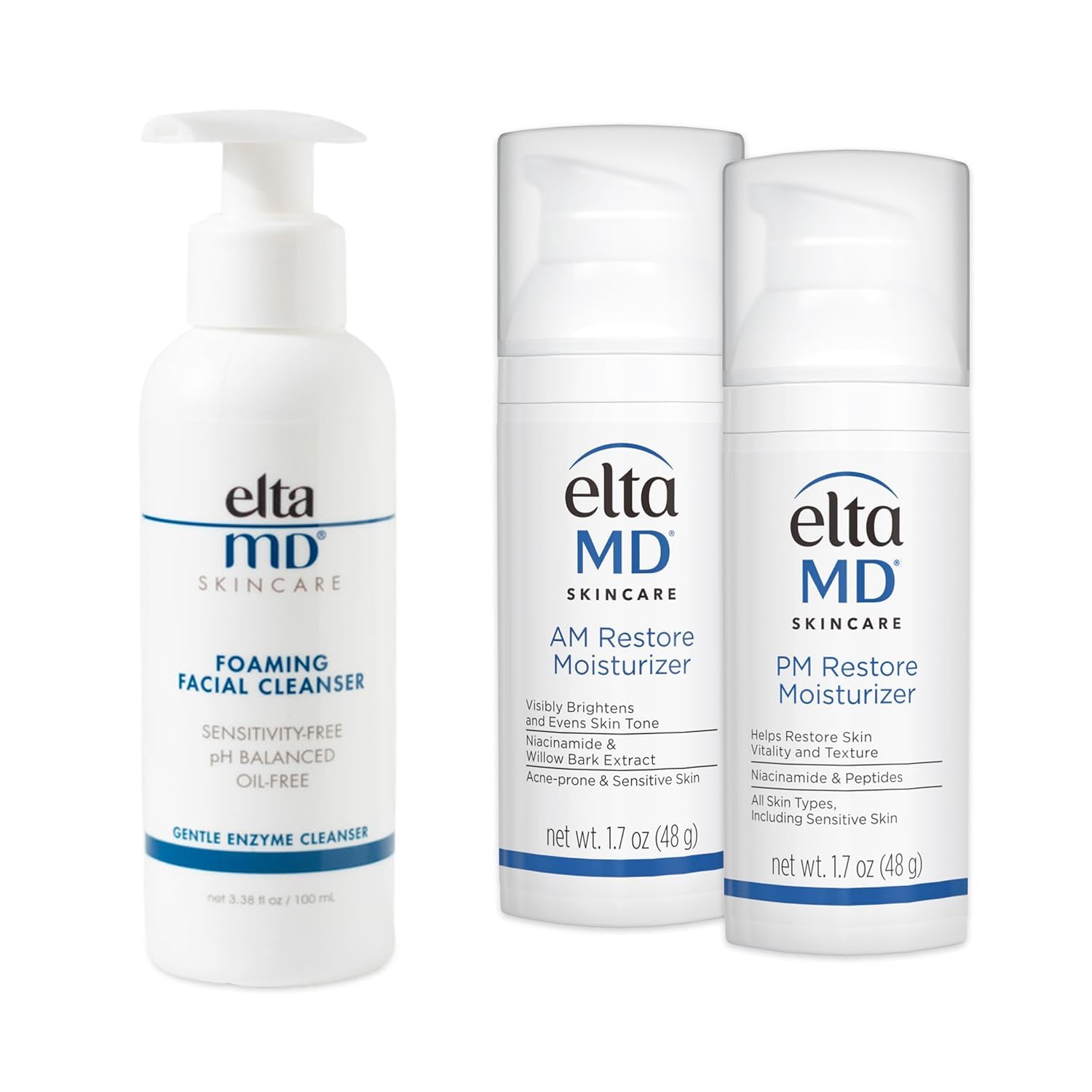EltaMD AM & PM Moisturizer Facial Kit for Sensitive Skin