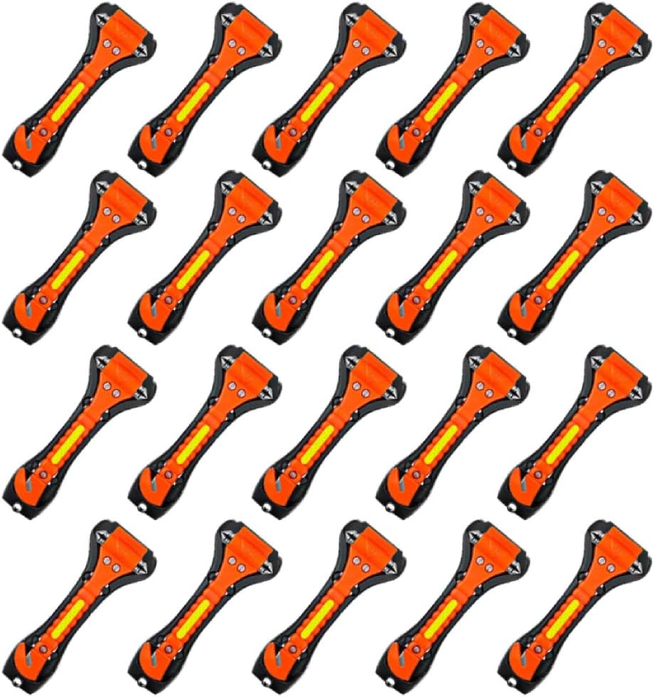 20 Pack Emergency Escape Tool Safety Hammer for Vehicles