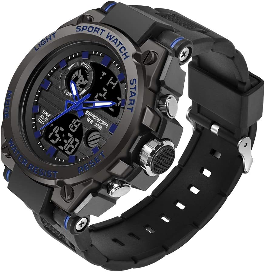 KXAITO Men's Waterproof Military Watch - Multi Function LED