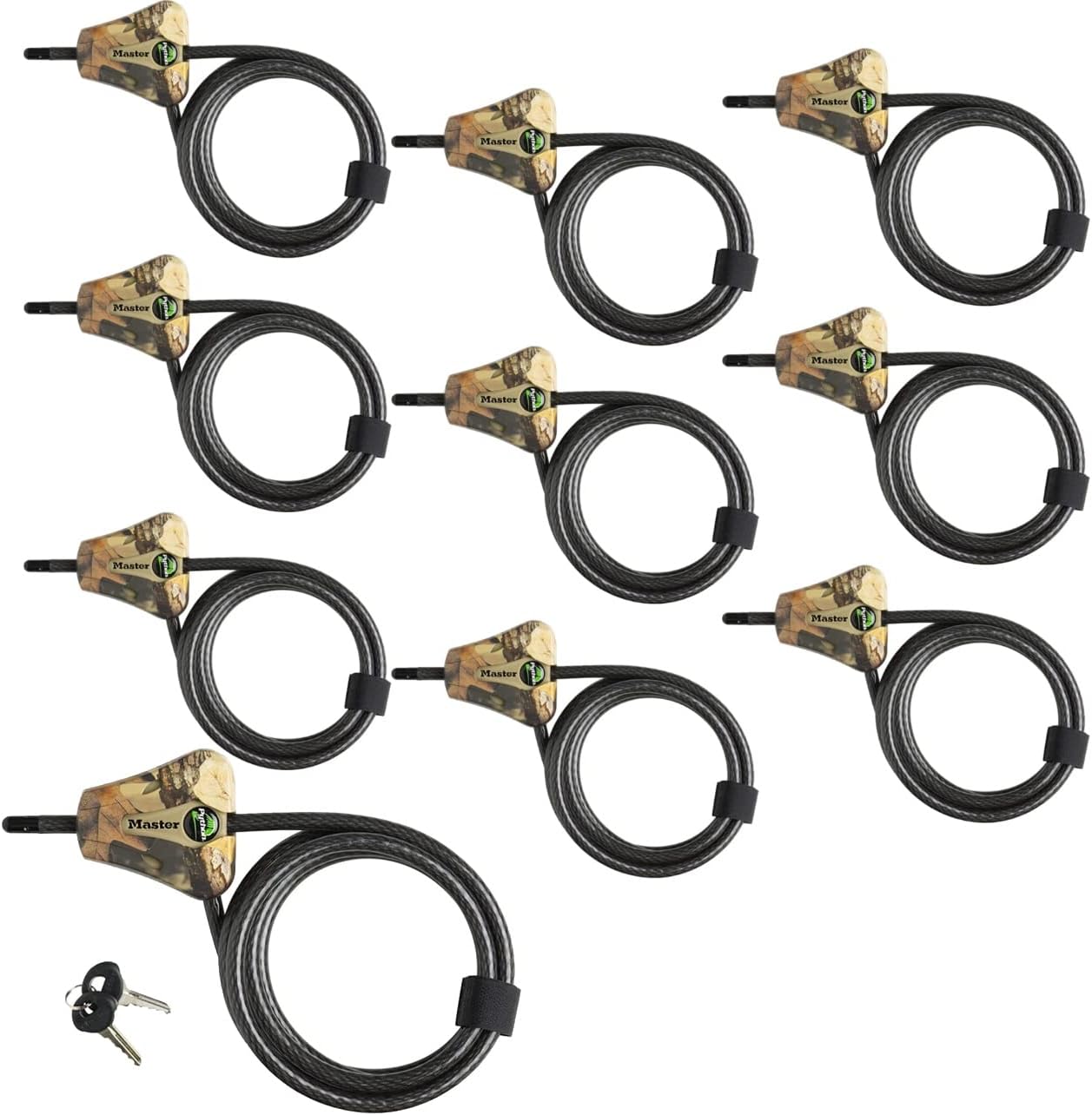 Master Lock Python Trail Camera Adjustable Cable Locks 10-Pack