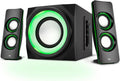 Cyber Acoustics CA-SP34BT Bluetooth LED 2.1 Speakers - Mood Lighting