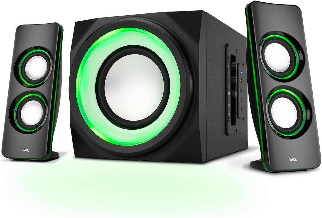 Immersive Sound & LED - Cyber Acoustics Bluetooth Speakers