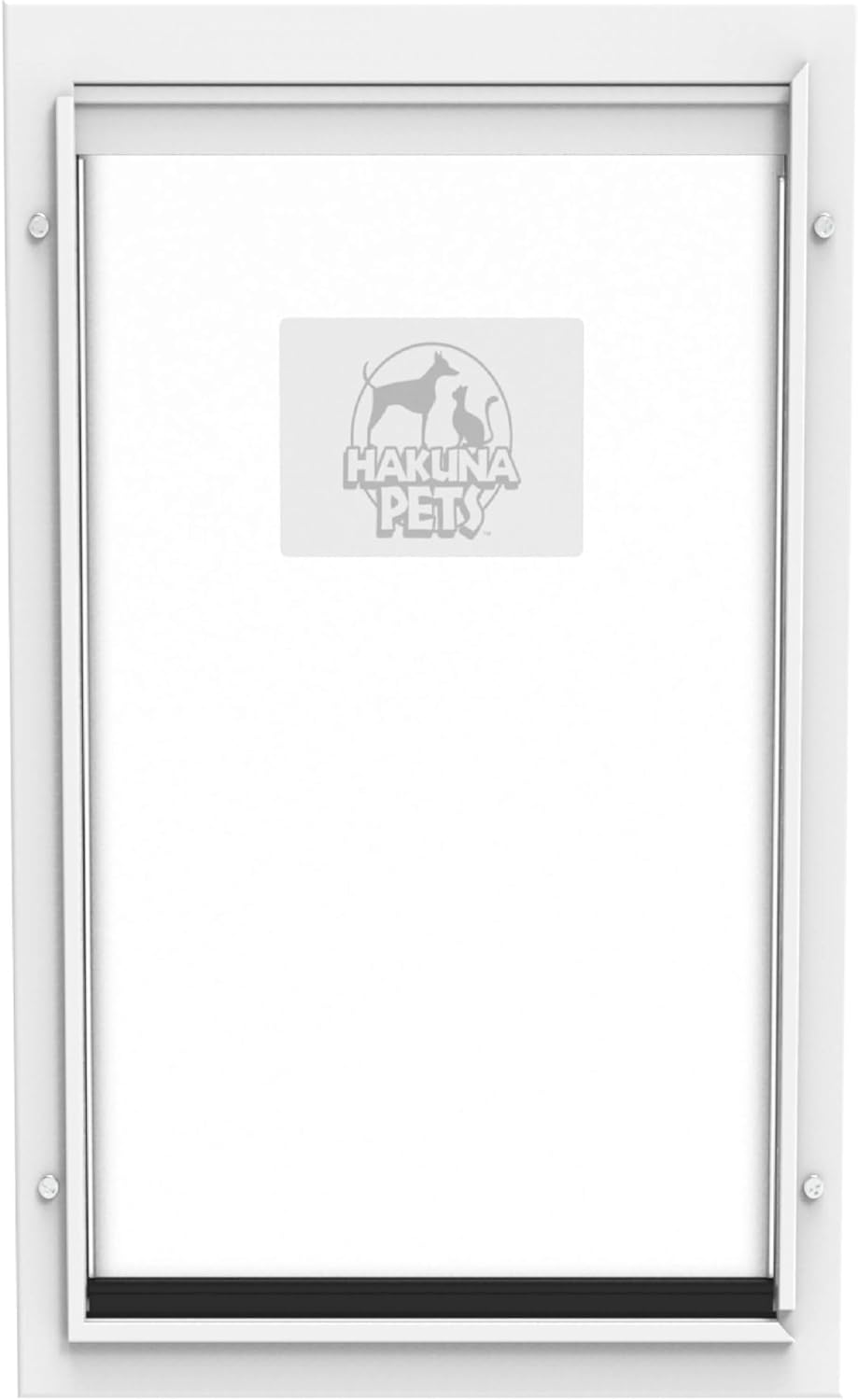Deluxe Aluminum Pet Door with 2-Way Locking Panel for Dogs