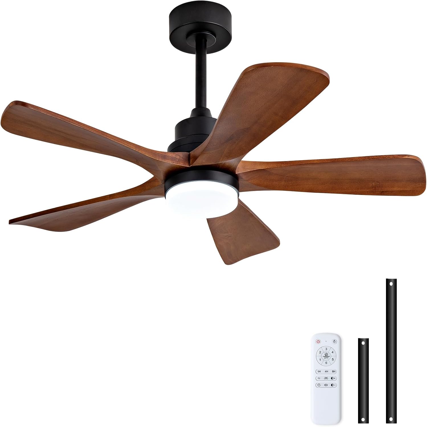 42 Inch Ceiling Fans with Lights and Remote Control for Patios