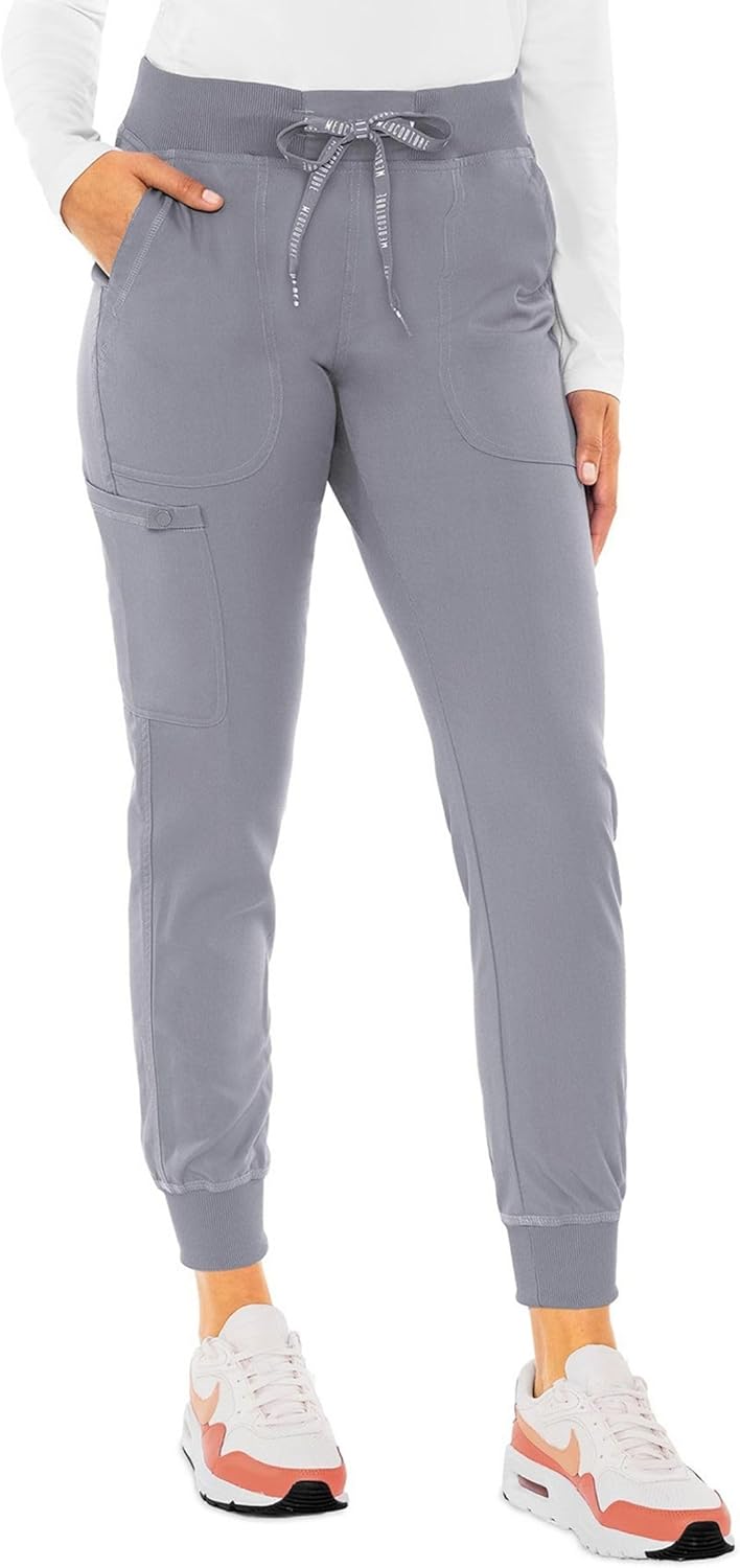 Med Couture Scrub Pants for Women - Lightweight Cargo Jogger