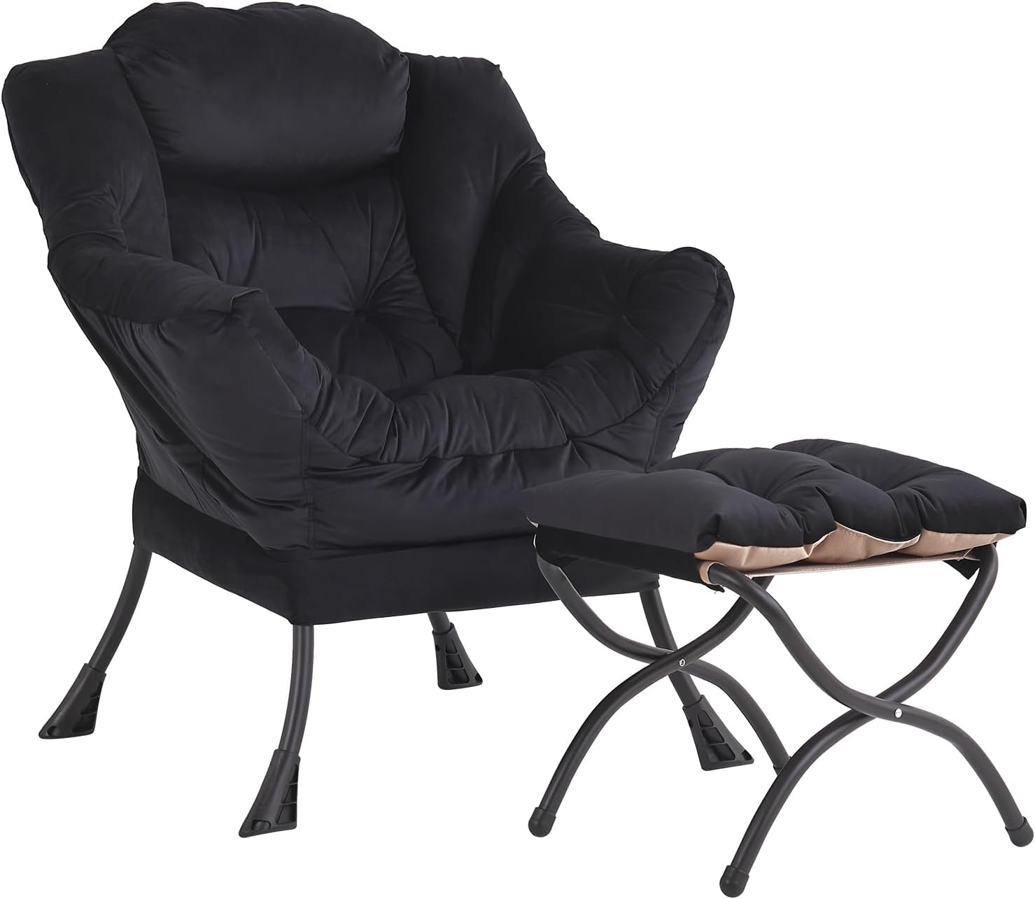 LITA Lazy Chair with Ottoman for Modern Living Room Comfort