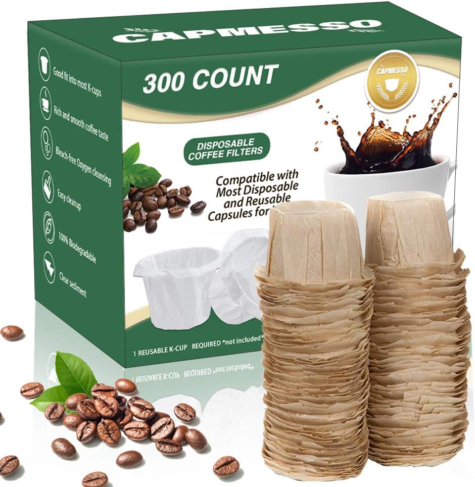 300 Natural Coffee Filters Keurig - CAPMESSO