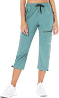 baleaf Women's Hiking Cargo Capris - Lightweight, Water Resistant Fit