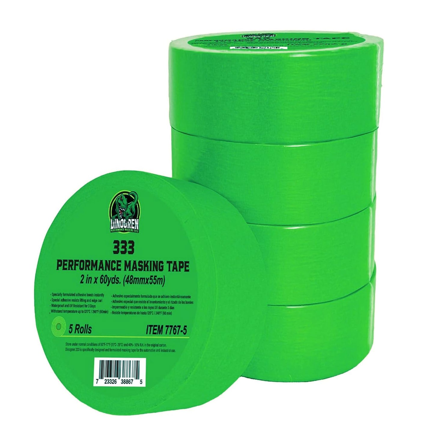 LAUCO DINOGREN High Performance Automotive Masking Tape 2 Inch