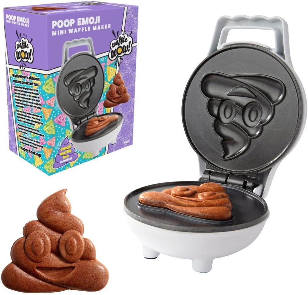 Emoji Poop Waffle Maker - Whimsical Breakfast Delight!