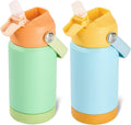 Kerilyn 12oz Kids Water Bottle 2 Pack - Insulated, Leak-Proof